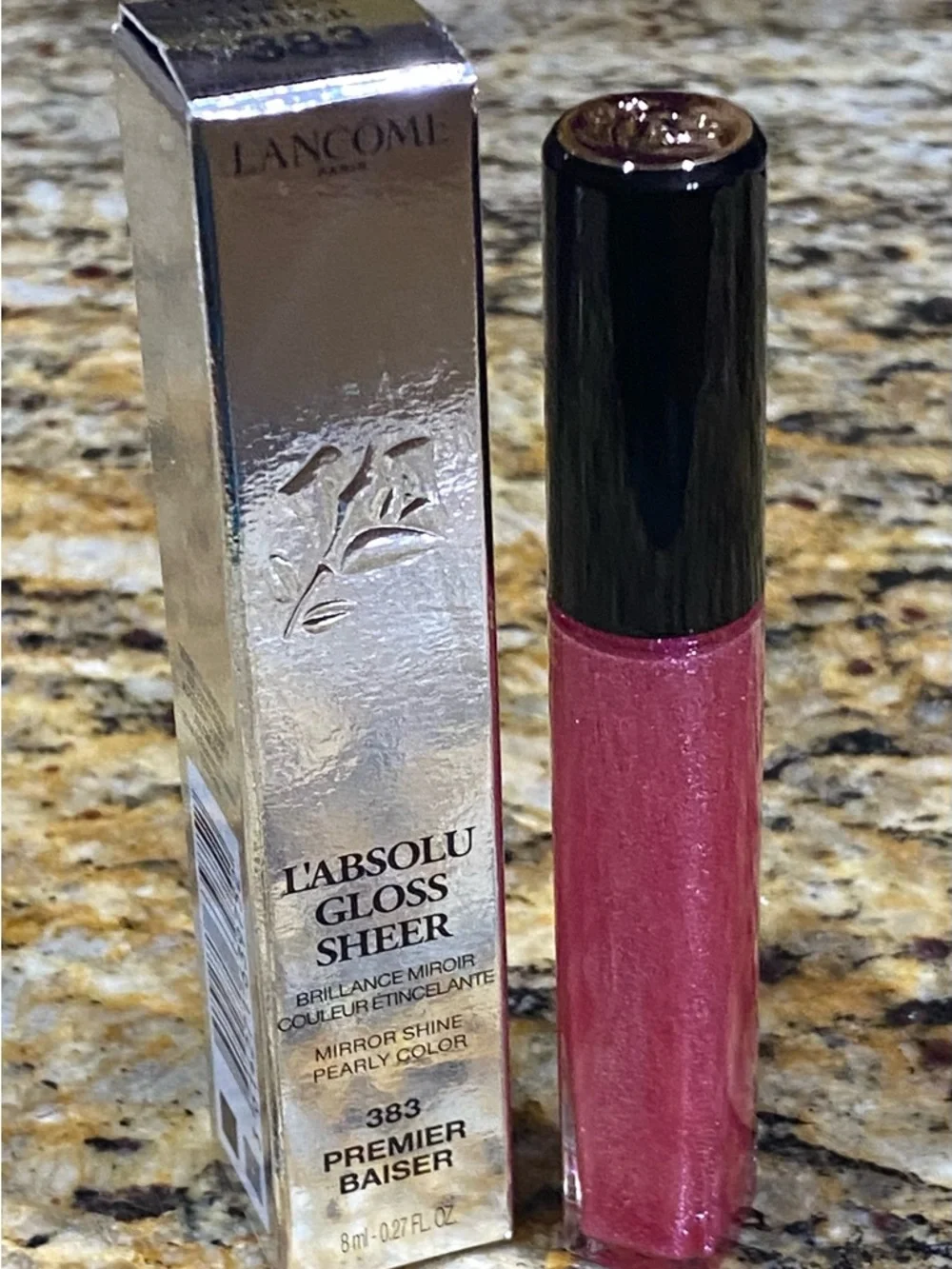 Lancôme L'Absolu Gloss Sheer 383 Premier Baiser - Pearly Pink Shine